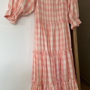 Ivy city co Pink Gingham Mia Dress